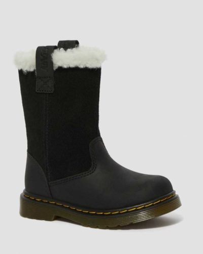 Botas Altas Dr Martens Toddler Juney Faux Fur Lined Para Niños DR7784Z